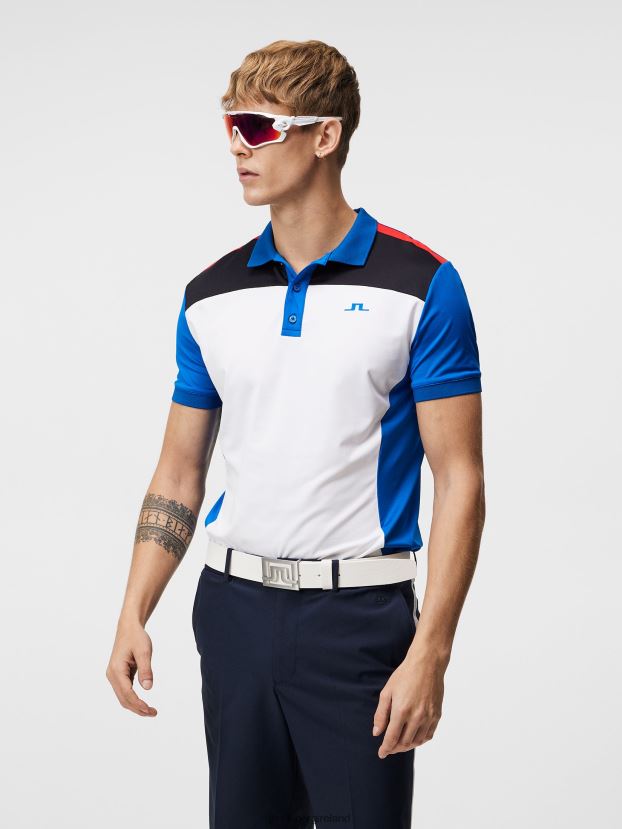 J.Lindeberg Men Roy Slim Polo Lapis Blue Clothing BXV8X4220 - Click Image to Close