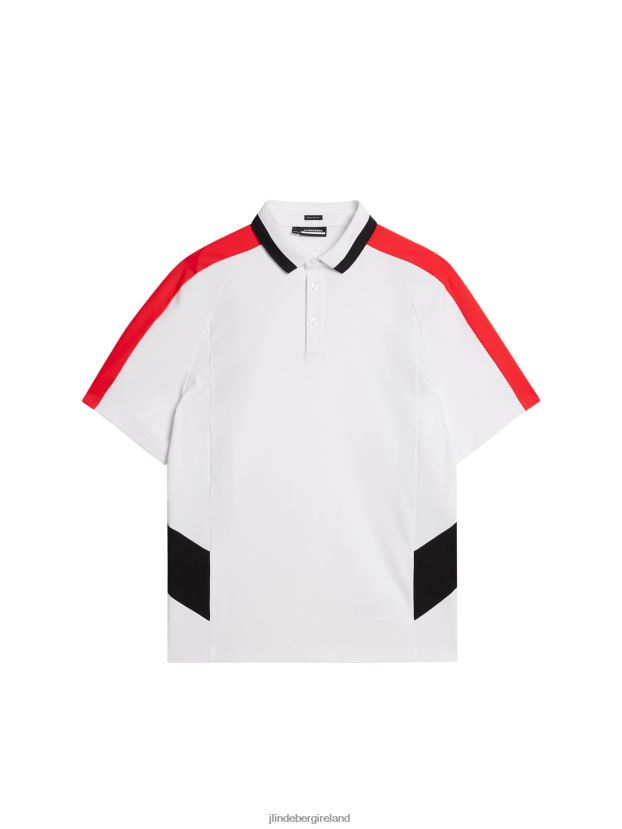 J.Lindeberg Men Stig Polo White Clothing BXV8X442