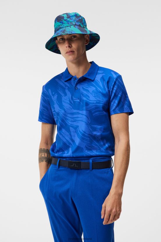 J.Lindeberg Men Timmy Polo Blue Valley Clothing BXV8X432 - Click Image to Close