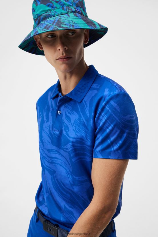 J.Lindeberg Men Timmy Polo Blue Valley Clothing BXV8X432