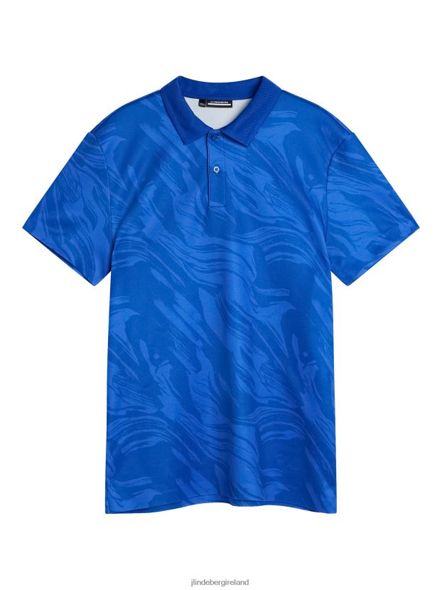 J.Lindeberg Men Timmy Polo Blue Valley Clothing BXV8X432