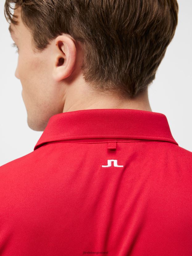 J.Lindeberg Men Tour Tech Polo Chili Pepper Clothing BXV8X4251 - Click Image to Close