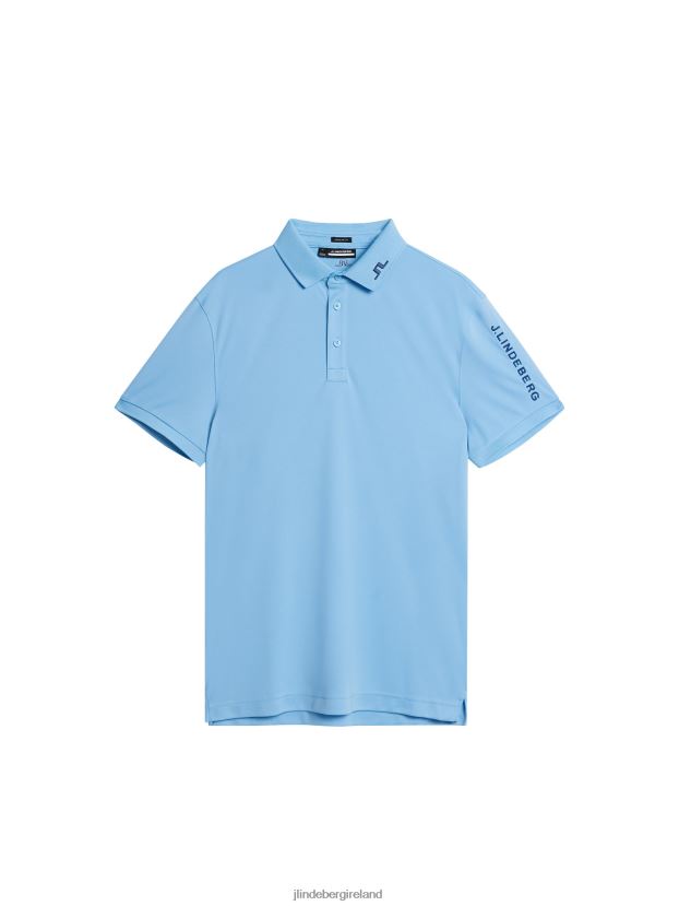 J.Lindeberg Men Tour Tech Polo Little Boy Blue Clothing BXV8X458