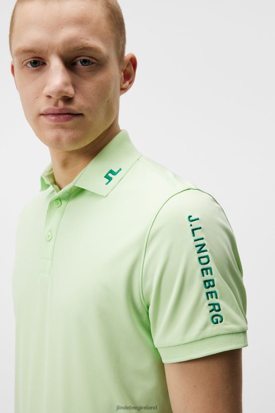 J.Lindeberg Men Tour Tech Polo Patina Green Clothing BXV8X4255