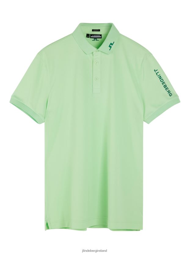 J.Lindeberg Men Tour Tech Polo Patina Green Clothing BXV8X4255