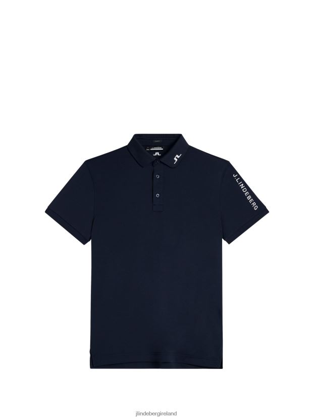 J.Lindeberg Men Tour Tech Slim Polo Navy Clothing BXV8X4236