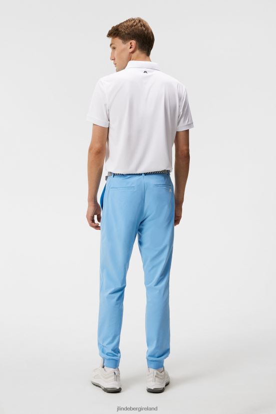 J.Lindeberg Men Tour Tech Slim Polo White Clothing BXV8X491 - Click Image to Close