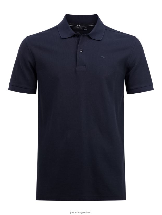 J.Lindeberg Men Troy Pique Polo Navy Clothing BXV8X4342