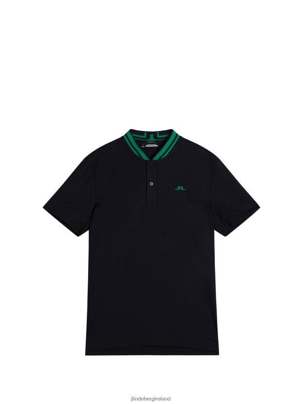 J.Lindeberg Men Tyson Polo Black Clothing BXV8X4232