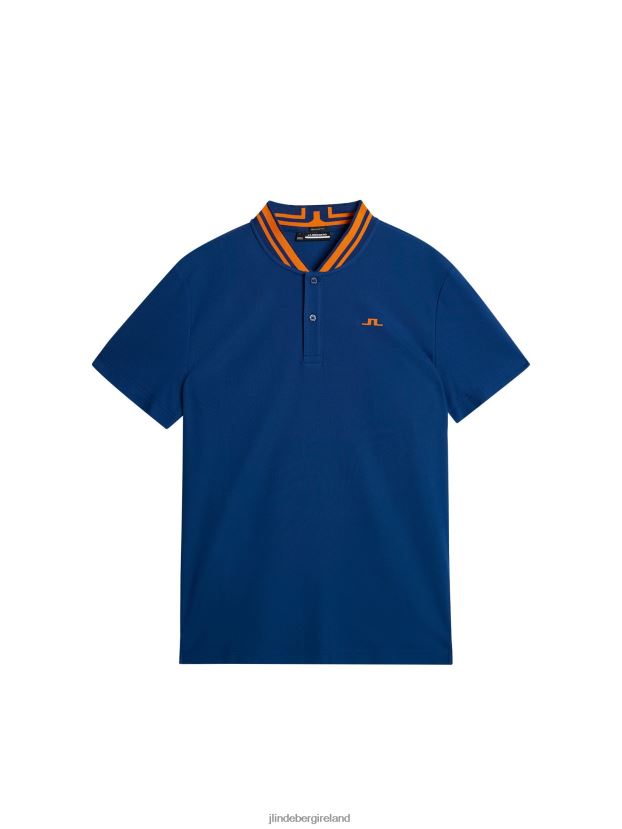 J.Lindeberg Men Tyson Polo Estate Blue Clothing BXV8X4102