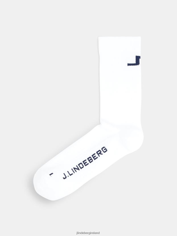 J.Lindeberg Men Rolfi Golf Sock White Accessory BXV8X4897