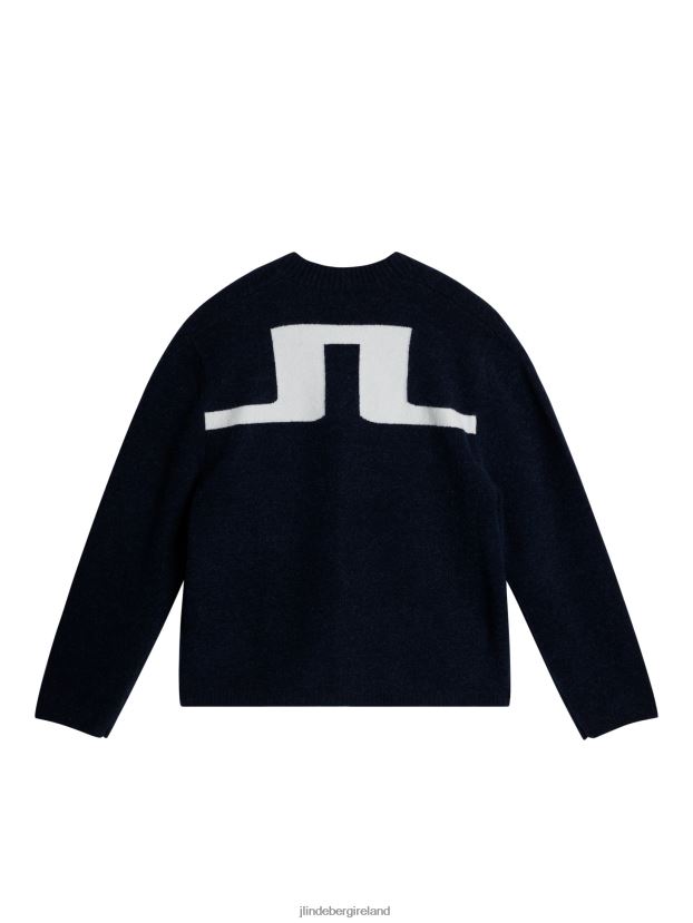 J.Lindeberg Men Clarke Knitted Cardigan Navy Clothing BXV8X4504 - Click Image to Close