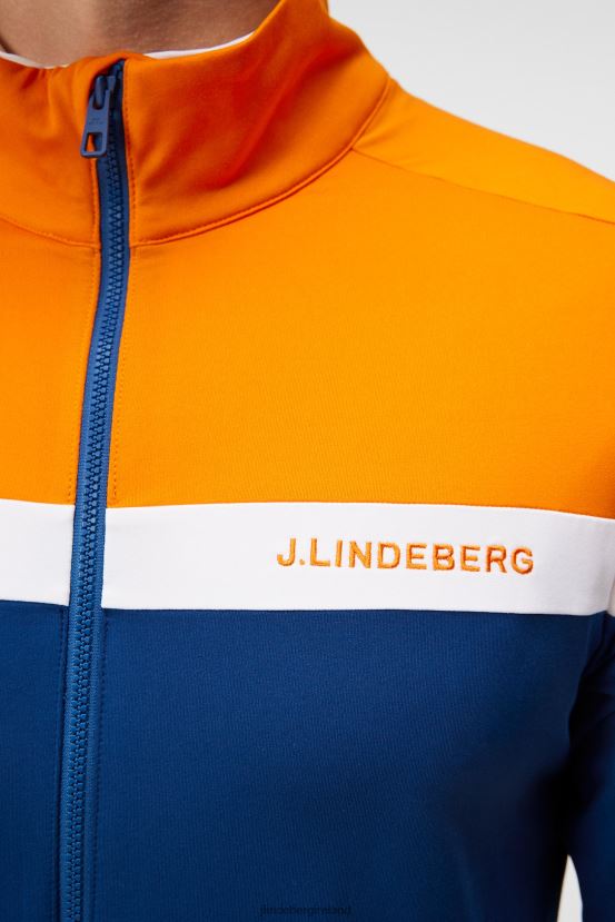 J.Lindeberg Men Jarvis Mid Layer Estate Blue Clothing BXV8X4517