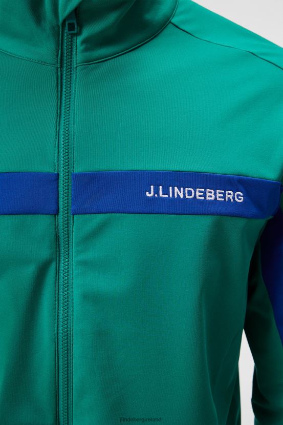 J.Lindeberg Men Jarvis Mid Layer Proud Peacock Clothing BXV8X4520