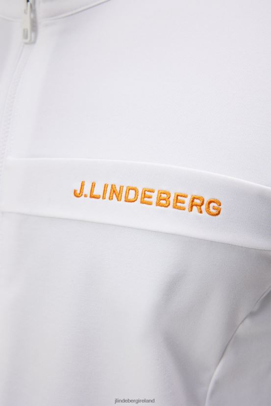 J.Lindeberg Men Jarvis Mid Layer White Clothing BXV8X4518