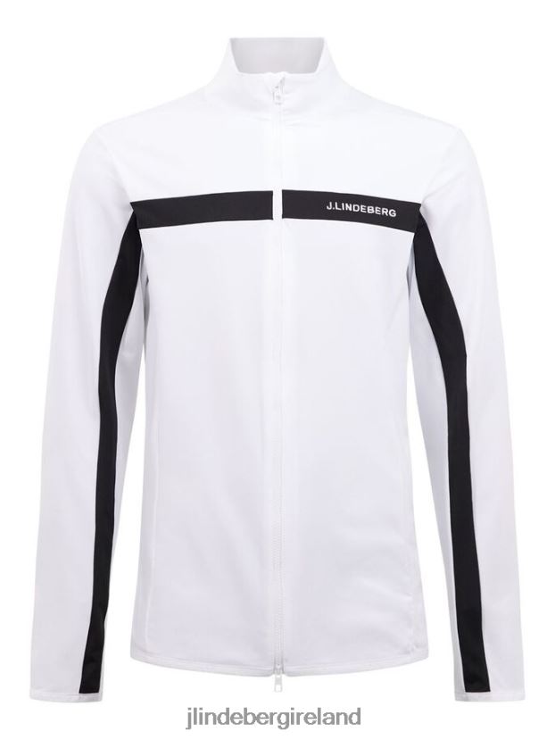 J.Lindeberg Men Jarvis Mid Layer White Clothing BXV8X4671