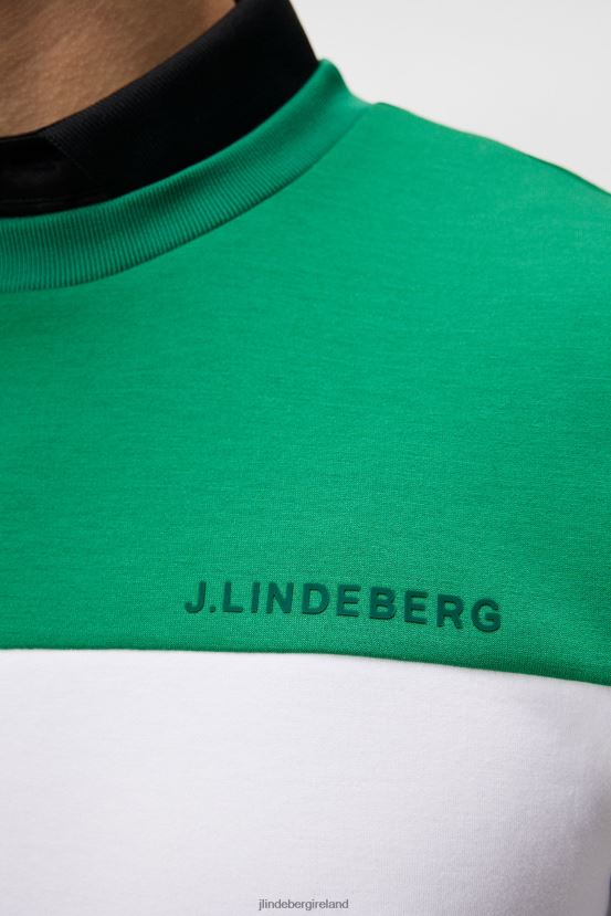 J.Lindeberg Men Jeff Crew Neck Sweatshirt White Clothing BXV8X4622