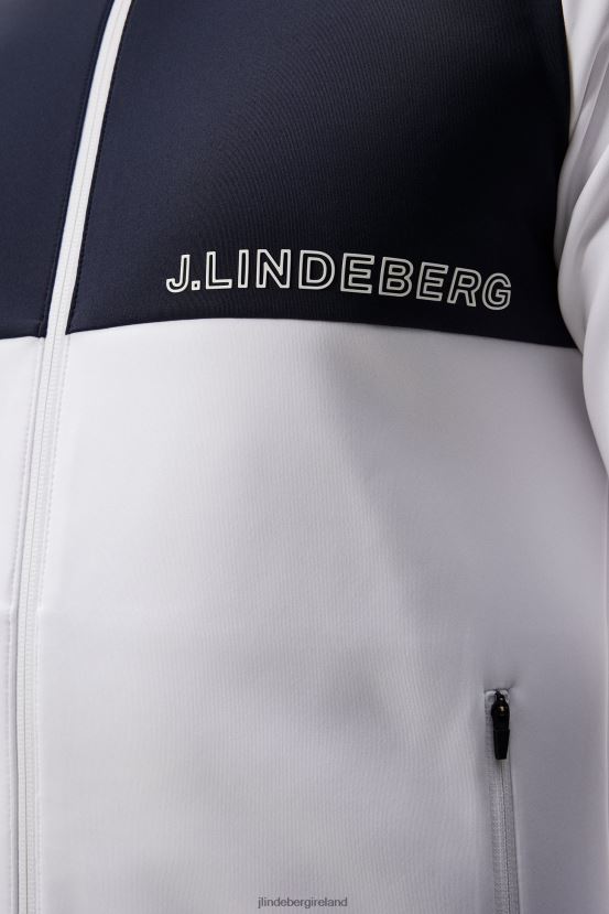 J.Lindeberg Men Lazarus Mid Layer White Clothing BXV8X4607