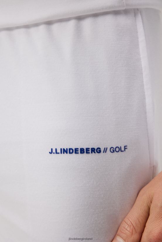 J.Lindeberg Men Logo Shorts White Clothing BXV8X4574