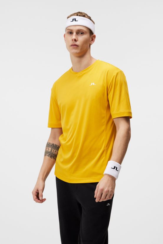 J.Lindeberg Men Active T-shirt Citrus Clothing BXV8X4176 - Click Image to Close