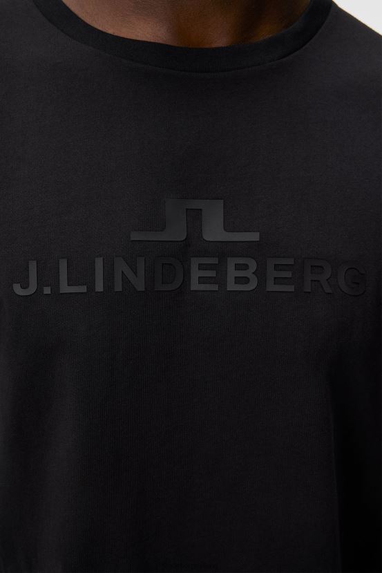 J.Lindeberg Men Alpha T-shirt Black Clothing BXV8X43