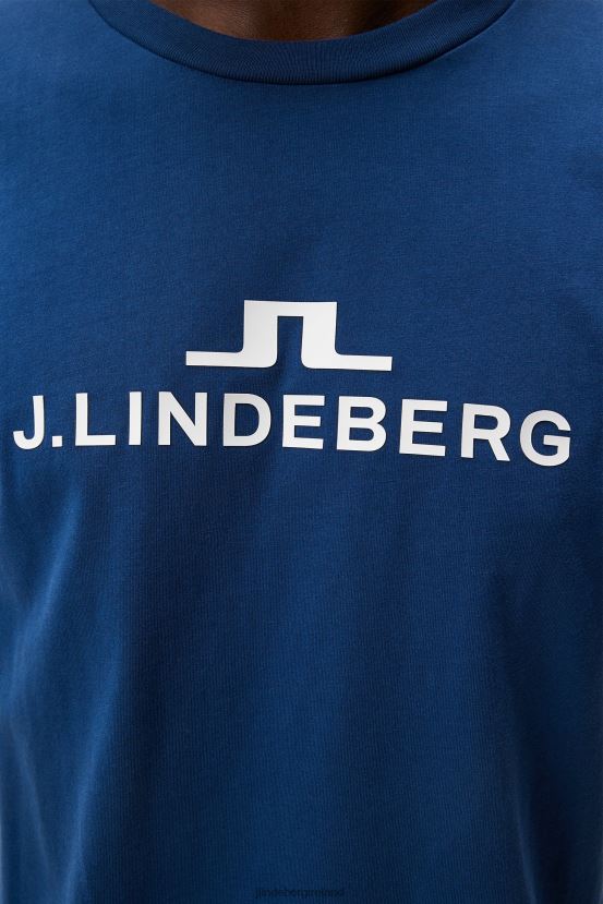 J.Lindeberg Men Alpha T-shirt Estate Blue Clothing BXV8X42