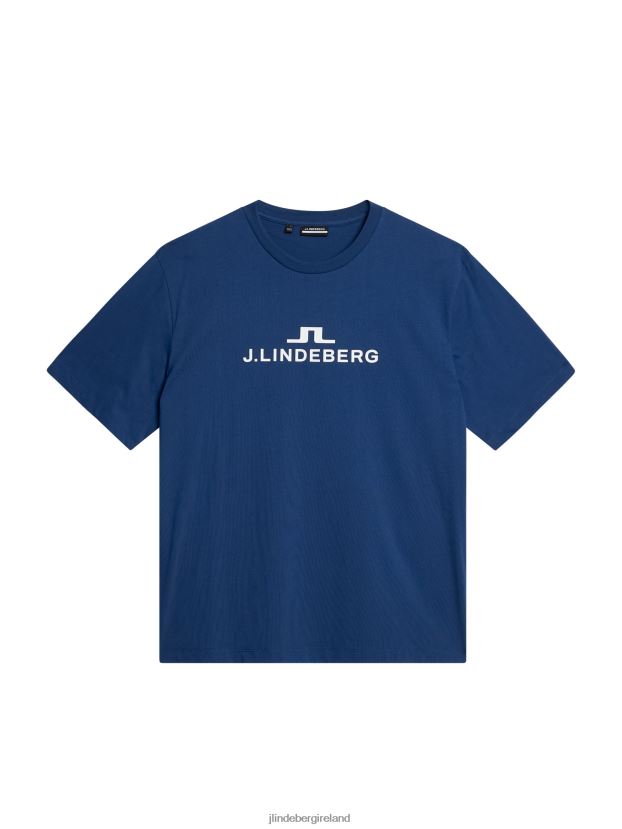 J.Lindeberg Men Alpha T-shirt Estate Blue Clothing BXV8X42