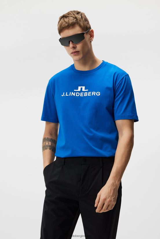 J.Lindeberg Men Alpha T-shirt Lapis Blue Clothing BXV8X4180