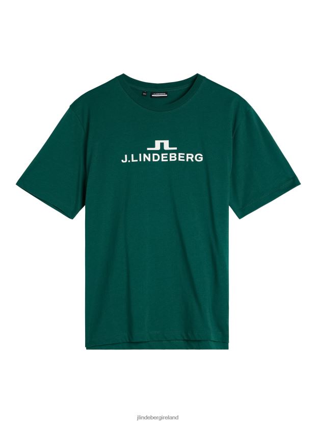 J.Lindeberg Men Alpha T-shirt Rain Forest Clothing BXV8X4177