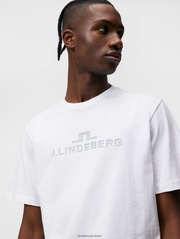 J.Lindeberg Men Alpha T-shirt White Clothing BXV8X4179