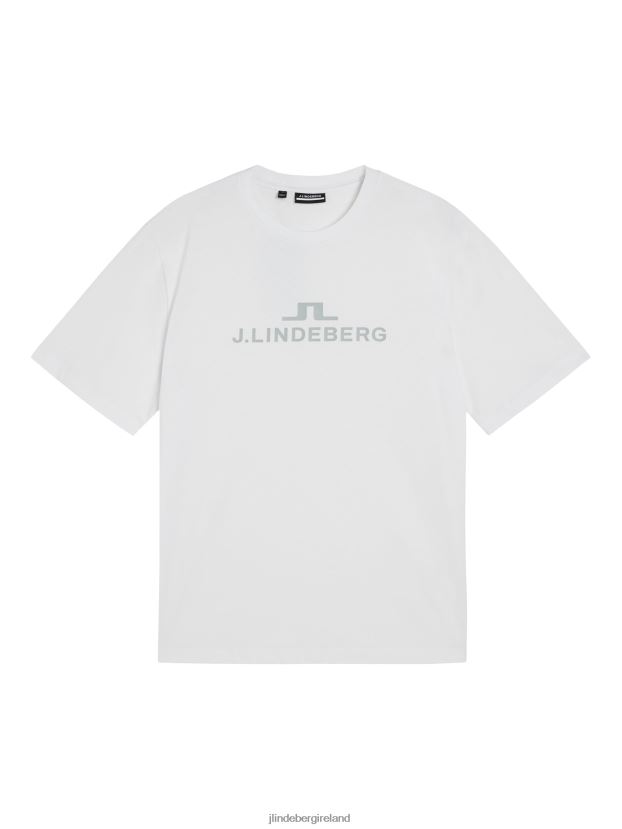 J.Lindeberg Men Alpha T-shirt White Clothing BXV8X4179