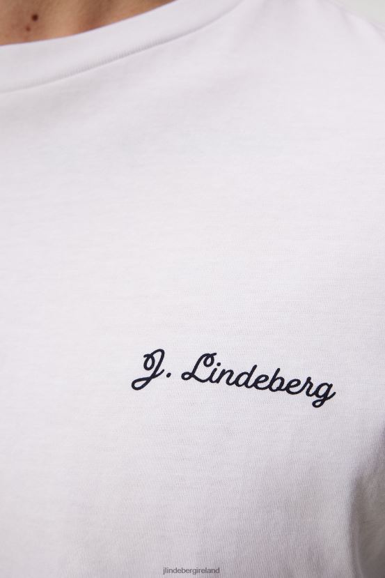 J.Lindeberg Men Dale T-shirt White Clothing BXV8X4187