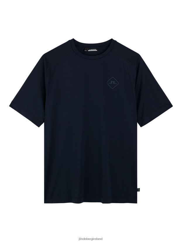 J.Lindeberg Men Diamond Tee Navy Clothing BXV8X4172