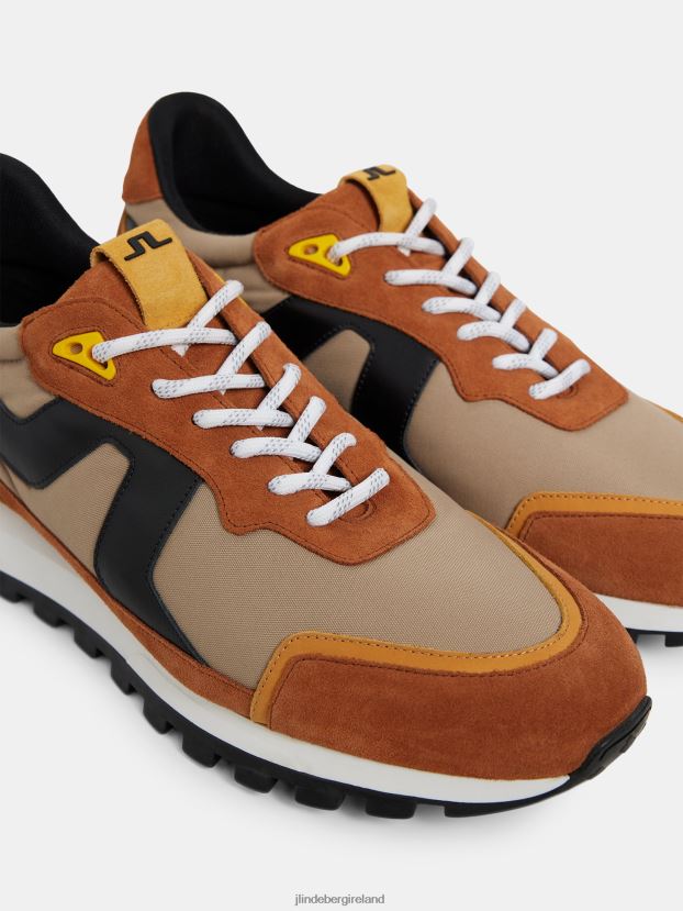 J.Lindeberg Men Bridge Runner Sneaker Bombay Brown Footwear BXV8X41269