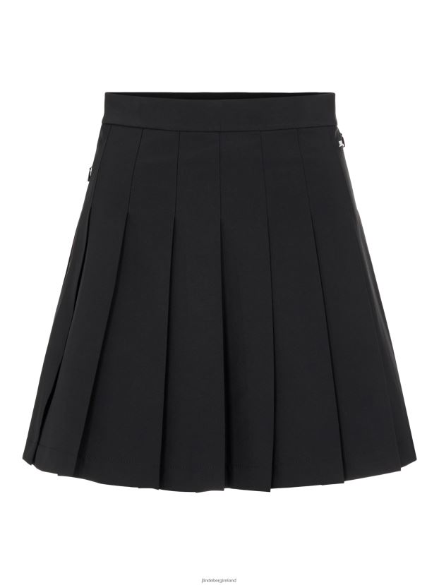 J.Lindeberg Women Adina Golf Skirt Black Clothing BXV8X42761 - Click Image to Close