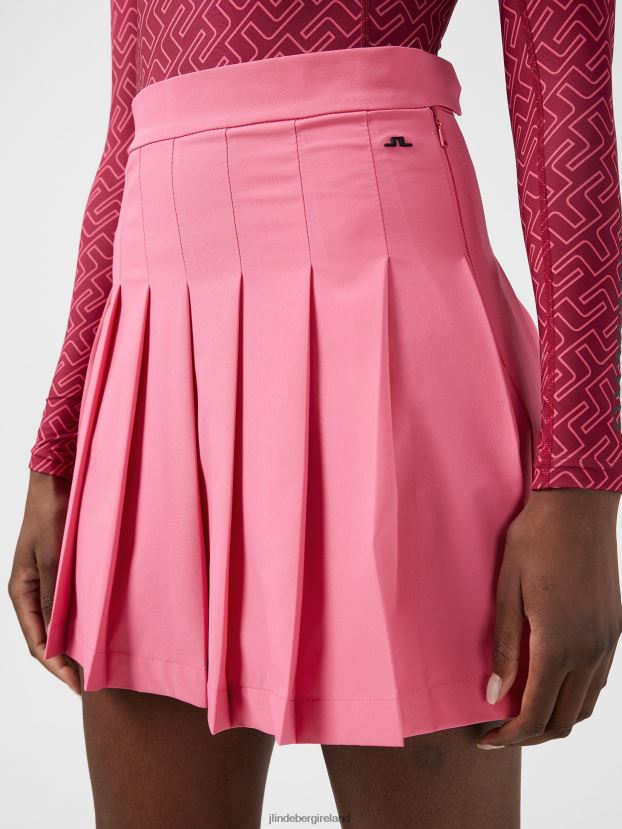 J.Lindeberg Women Adina Golf Skirt Hot Pink Clothing BXV8X42732