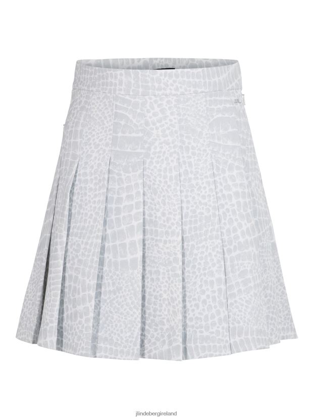 J.Lindeberg Women Alice Printed Tx Jersey Skirt Micro Chip Croco Clothing BXV8X42733 - Click Image to Close