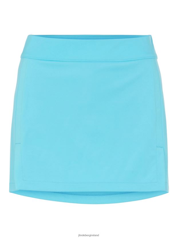 J.Lindeberg Women Amelie Golf Skirt Beach Blue Clothing BXV8X42751 - Click Image to Close