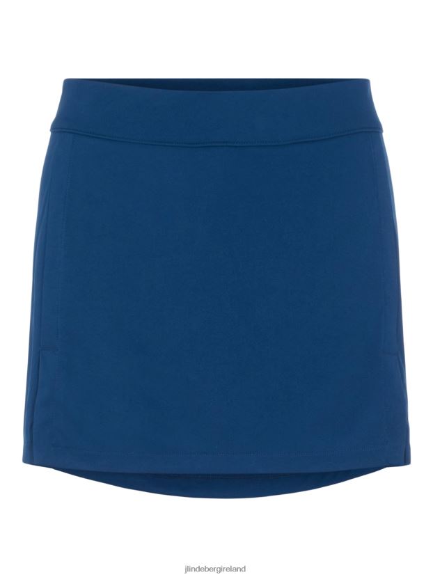 J.Lindeberg Women Amelie Golf Skirt Midnight Blue Clothing BXV8X42752 - Click Image to Close