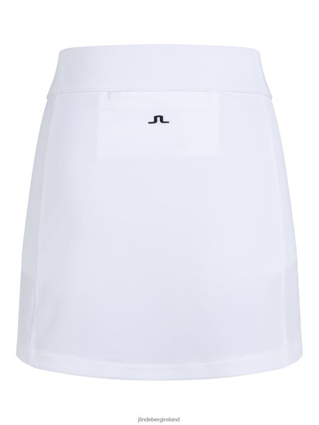 J.Lindeberg Women Amelie Golf Skirt White Clothing BXV8X42714 - Click Image to Close