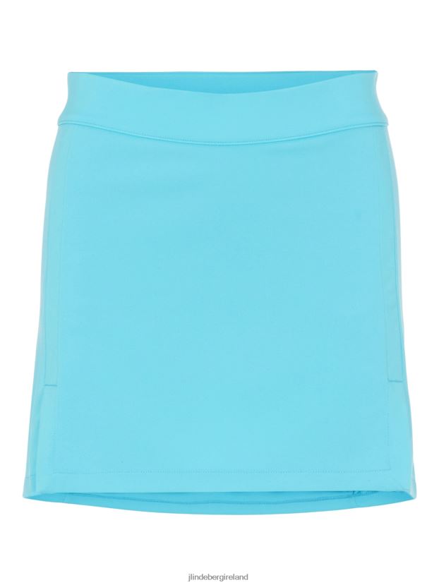 J.Lindeberg Women Amelie Mid-Length Skirt Beach Blue Clothing BXV8X42744