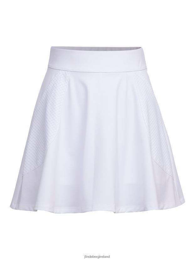 J.Lindeberg Women Imani Golf Skirt White Clothing BXV8X42727