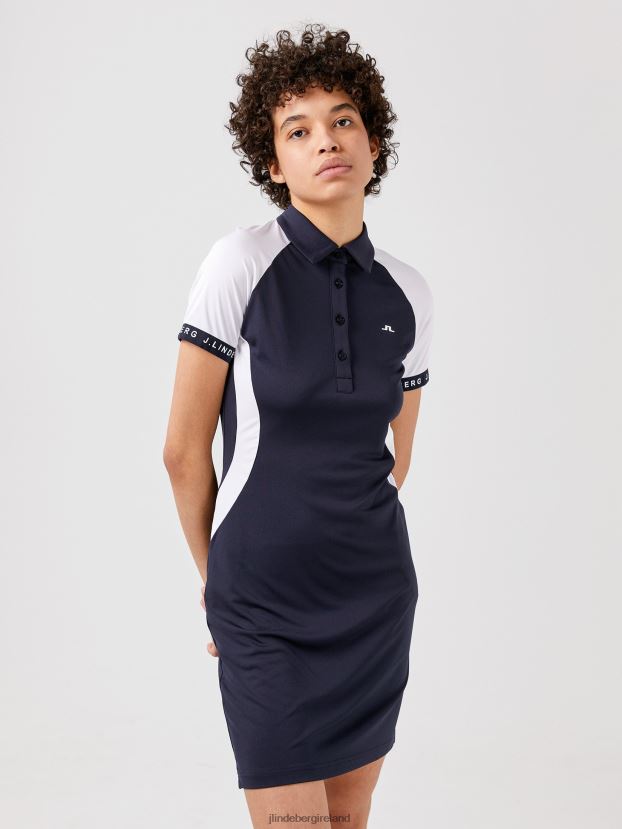 J.Lindeberg Women Jill Golf Dress Navy Clothing BXV8X42735 - Click Image to Close