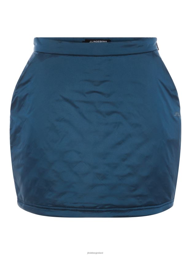 J.Lindeberg Women Lo Padded Golf Skirt Orion Blue Clothing BXV8X42741