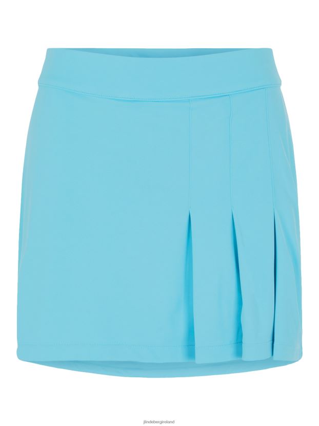 J.Lindeberg Women Thea Golf Skirt Beach Blue Clothing BXV8X42755 - Click Image to Close