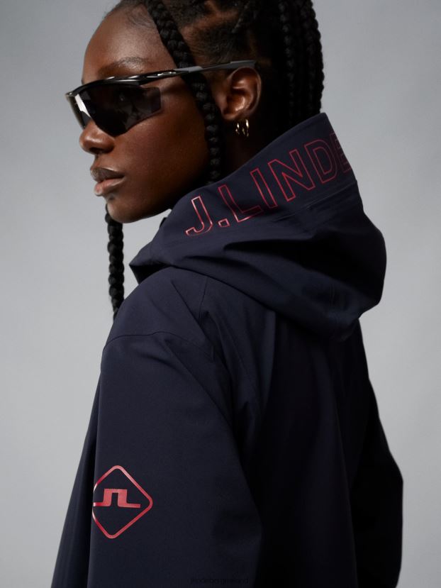 J.Lindeberg Women Aerial Lite Jacket Navy Clothing BXV8X42855 - Click Image to Close