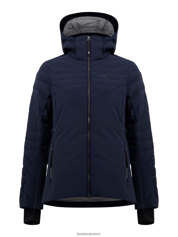 J.Lindeberg Women Crystal Down Jacket Navy Clothing BXV8X42870