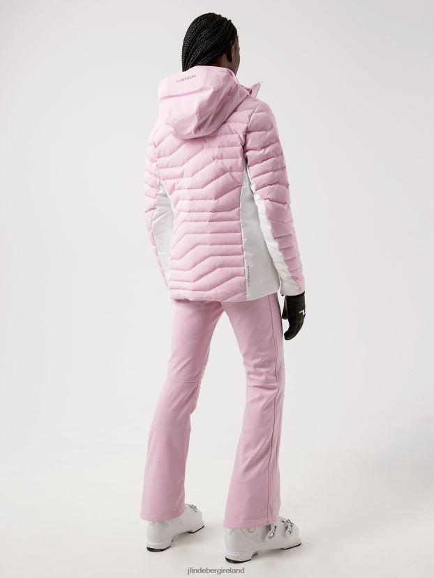 J.Lindeberg Women Crystal Down Jacket Pink Lavender Clothing BXV8X42868