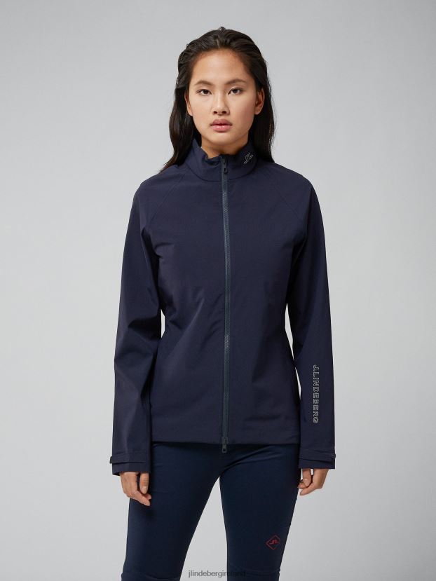 J.Lindeberg Women Everly Rain Jacket Navy Clothing BXV8X42842