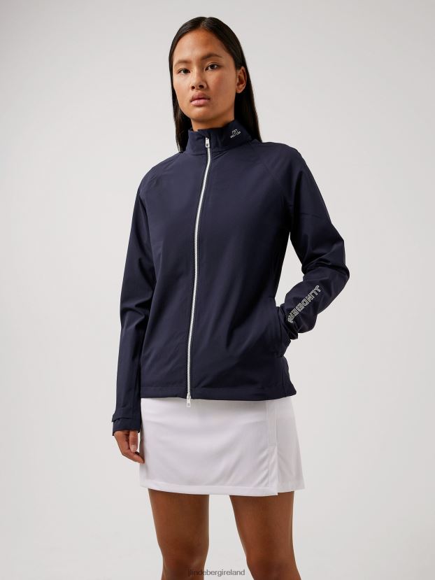 J.Lindeberg Women Evertine Golf Jacket Navy Clothing BXV8X42872 - Click Image to Close